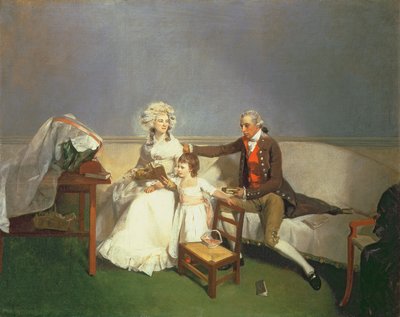 Sir Robert und Lady Buxton und ihre Tochter Anne, ca. 1786 von Henry Walton